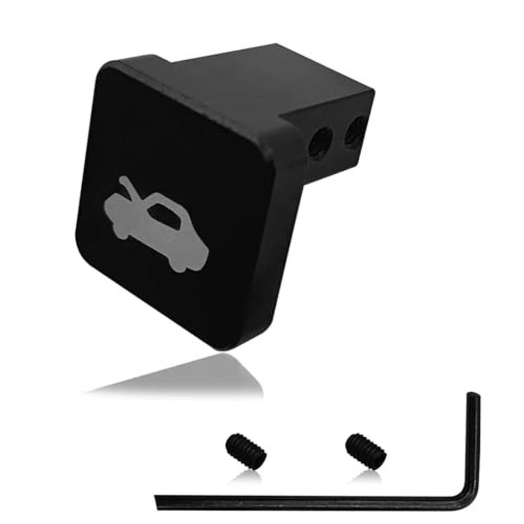 Black hood latch release handle with two mounting screws and L-shaped rod