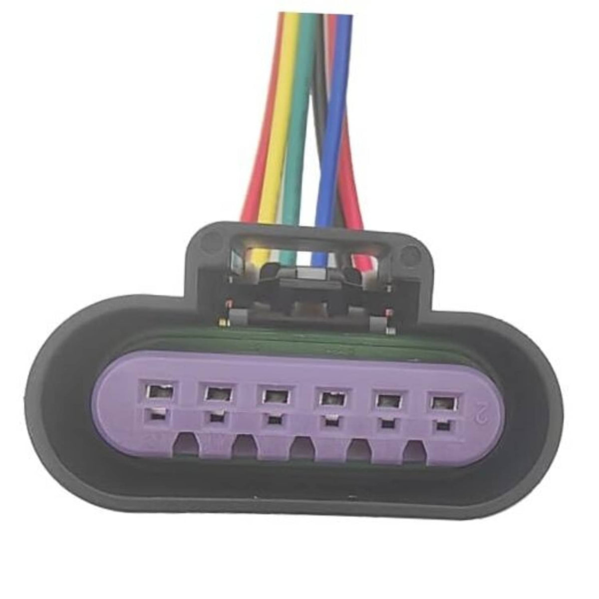 Accelerator pedal sensor connector wiring harness, gray plastic multi-pin plug