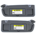 Dark gray car sun visor set, two-piece left and right with mounting clips