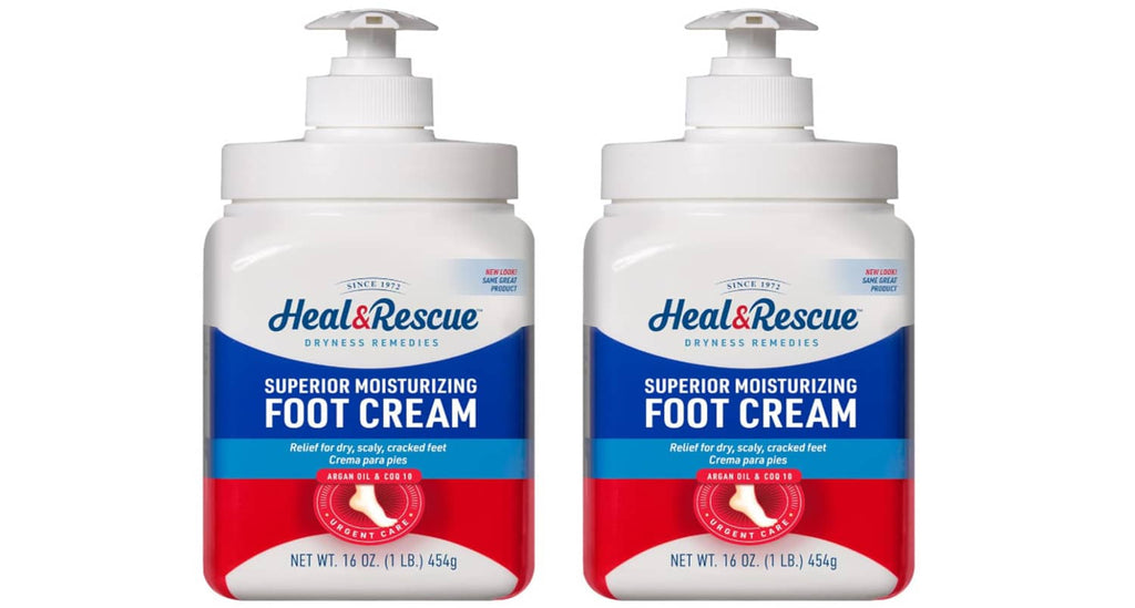 Heal&Rescue superior foot cream bottles, white pump bottles for moisturizing feet