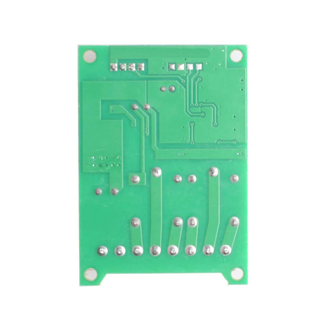 Wireless remote switch PCB rear side with solder pads and trace lines