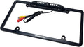 Black VOJKOREL license plate frame backup camera with LED light bar and cables