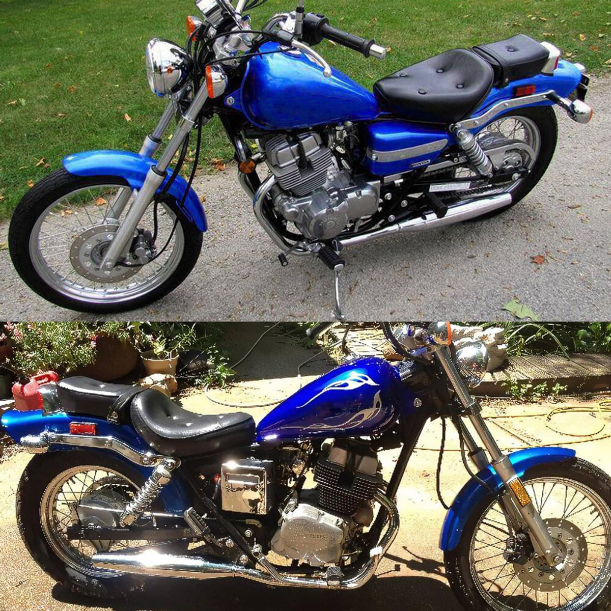 RivetOak Blue Fuel Gas Tank 3.4 Gallons For Honda CMX 250 CMX250 Rebel 1985-2016 2014