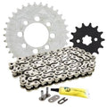 Drive sprocket and roller chain kit with lubricant tube and small installation hardware
