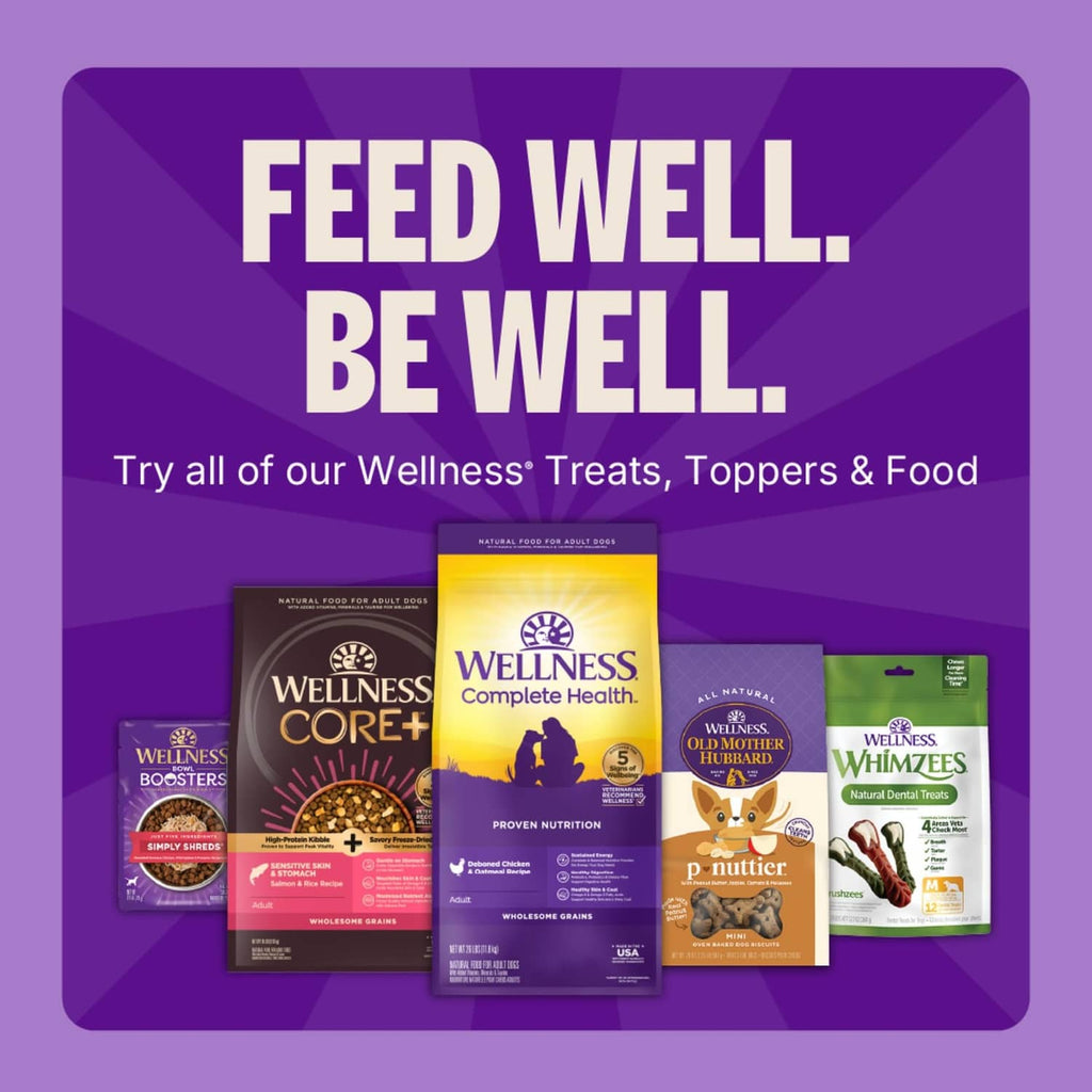 Wellness treats and food product variety display in boxed packaging