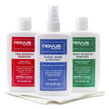 Plastic polish remover bottles set with cloth: fine scratch, clean & shine, heavy remover