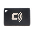 Black CARLOCK Tag 2.0 Bluetooth security tag with antenna symbol and keyring hole