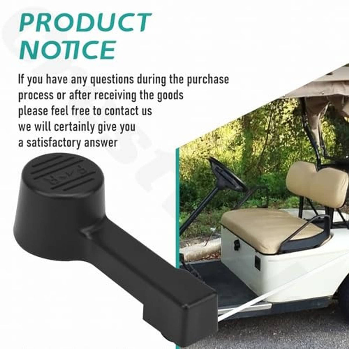 Black forward/reverse handle with ergonomic round ribbed end