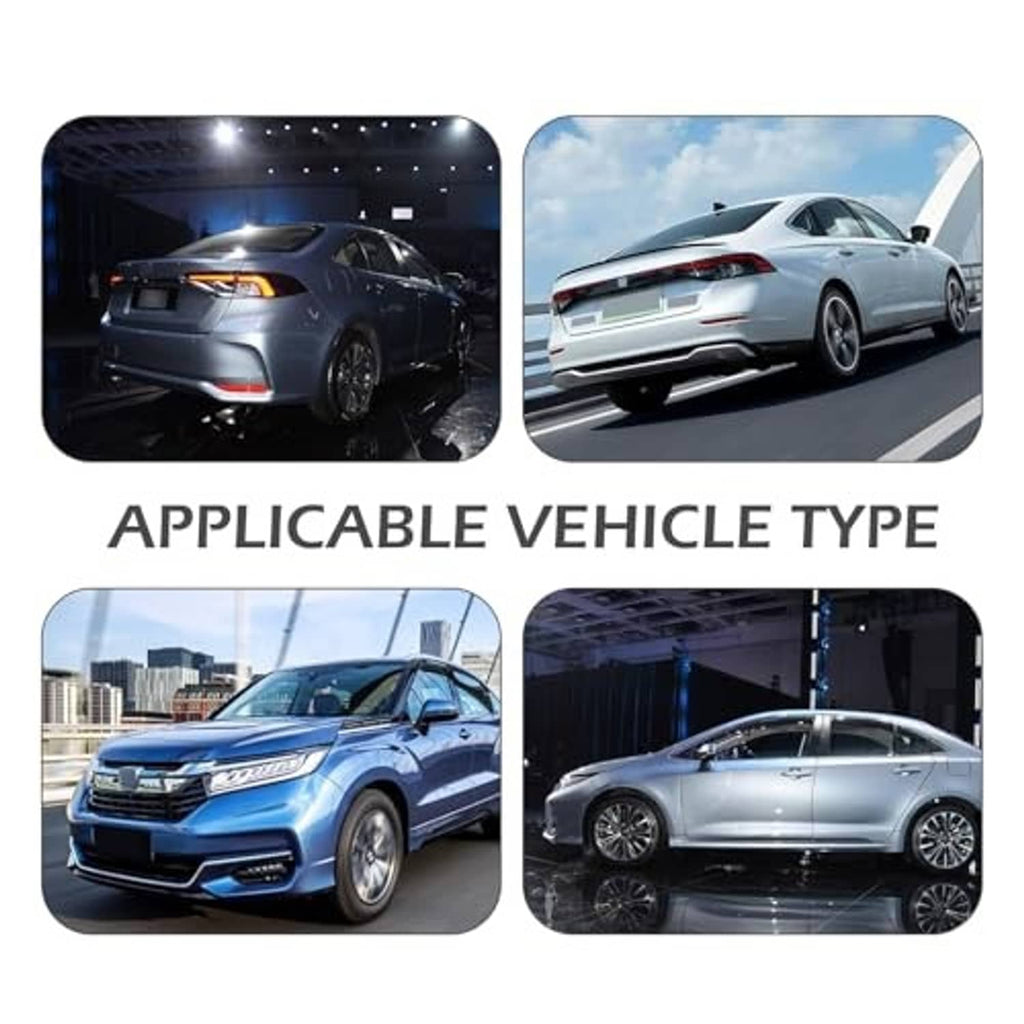 Vehicle compatibility graphic featuring multiple car views for oil drain plug gasket fit