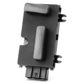 Black power seat switch module with two gray textured rocker switches on side