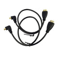 2-pack HDMI cable with left/right angled connectors, 1.64 ft, black