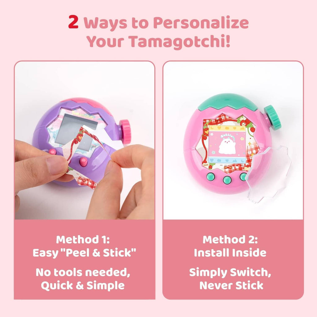 RivetOak BUBBLELOGUS Strawberry Bubble Protective Case for Tamagotchi Paradise, Red