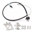 Clutch cable quadrant and firewall adjuster kit with black cable, regulator, bracket, hardware