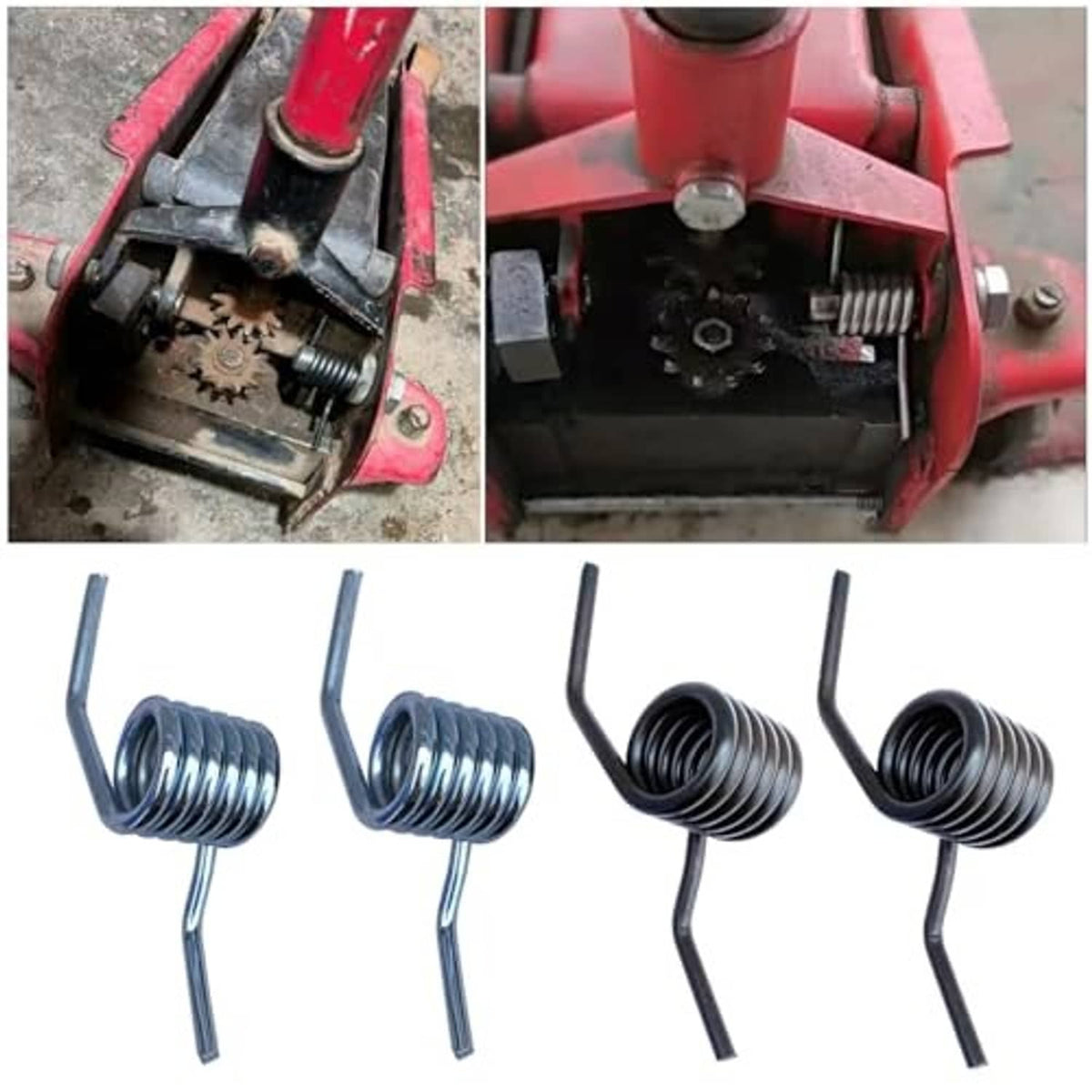 Hydraulic car jack spring replacement set: four black coil springs for handle tension