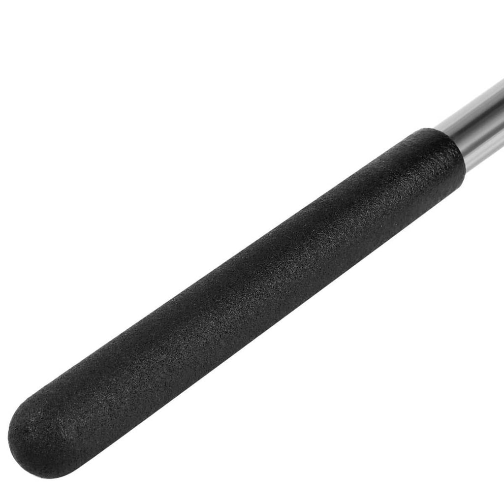 Single steel torsion spring winding rod with black rubber handle end