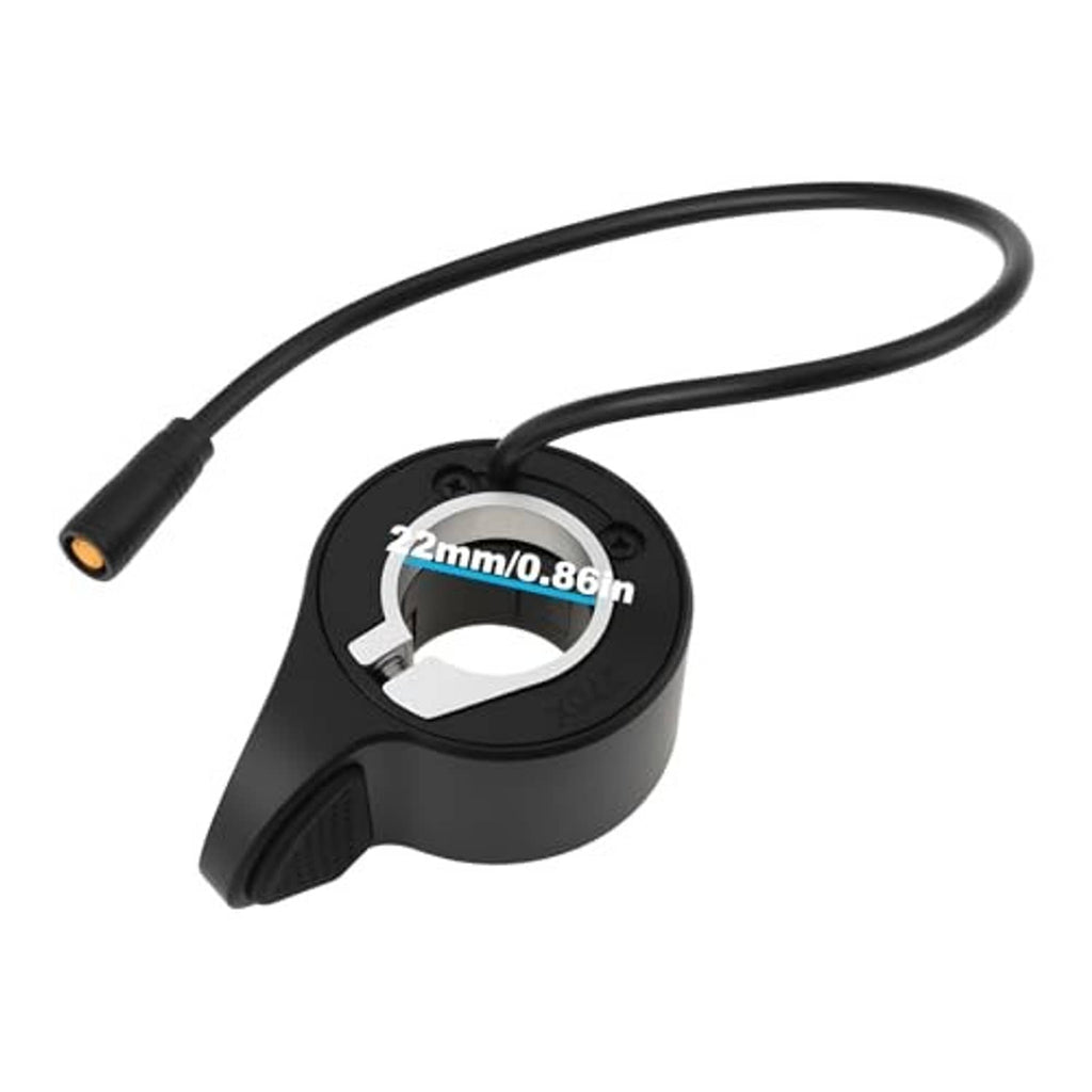 Black thumb throttle, 22mm marking, with cable and 3-pin connector