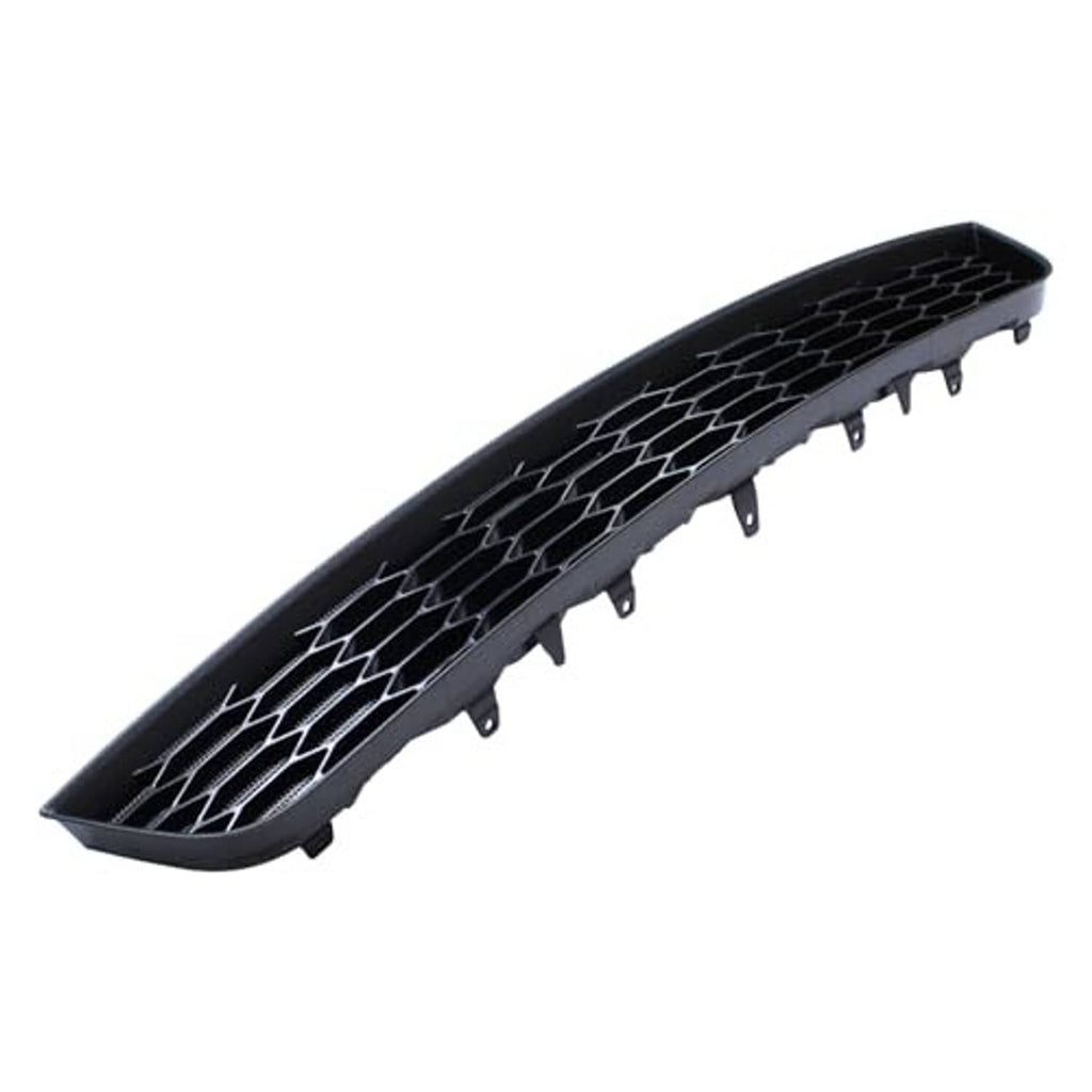 Black grille insert with hex mesh and small mounting tabs along the edge