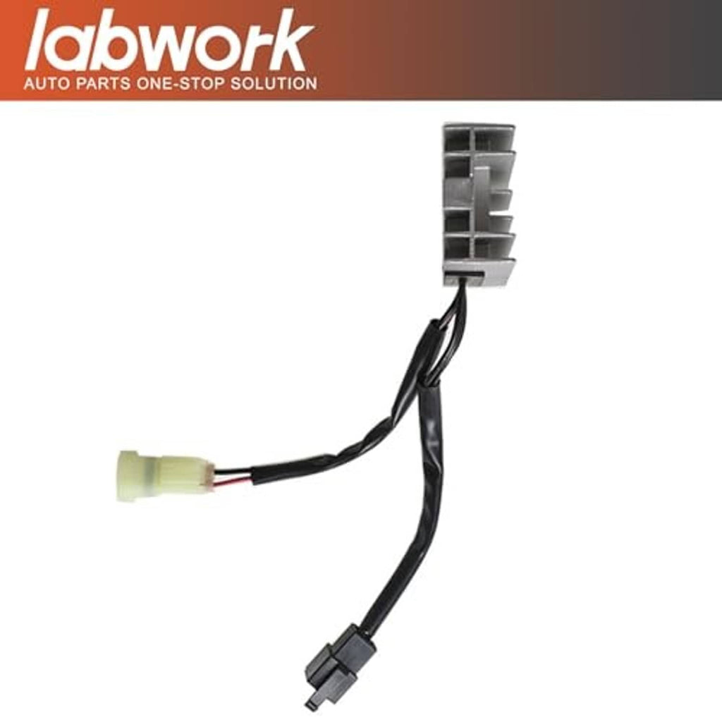 Voltage regulator rectifier wiring harness with silver regulator block and inline plug