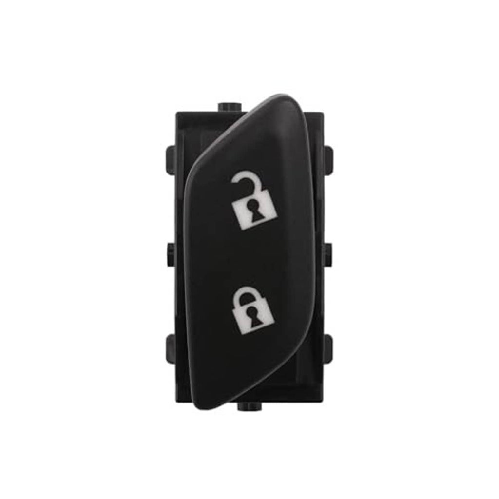 Door lock switch with two lock icons on black switch panel