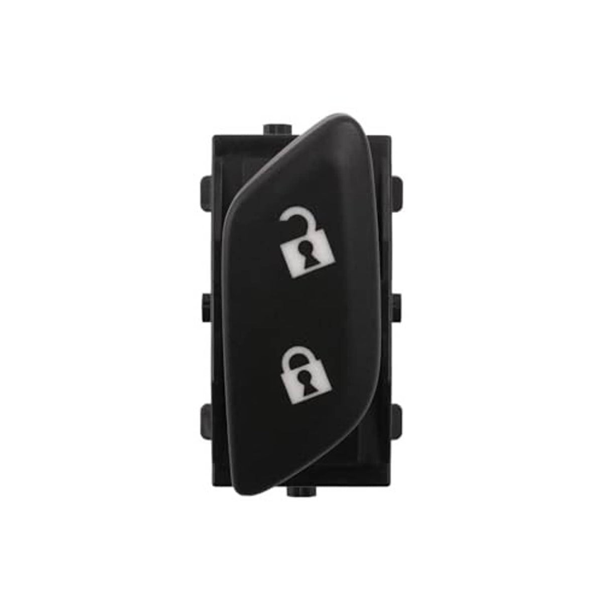 Door lock switch with two lock icons on black switch panel