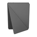 Dark gray folio tablet protective cover with diagonal seam; slim flip design.