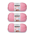 Bernat Softee Baby yarn 3-pack in pretty pink, three matching yarn skeins