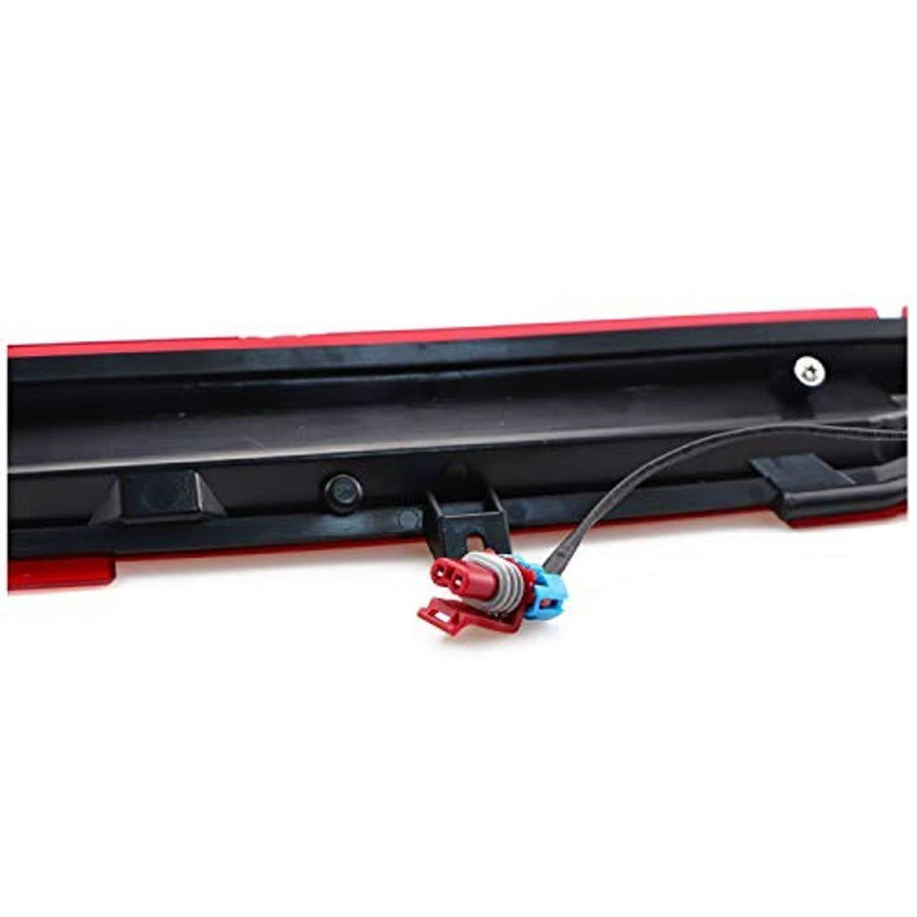 LED third brake light housing with wiring connector and mounting bracket