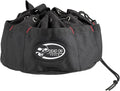 Black parachute bag with drawstring top and DEAD ON TOOLS logo patch
