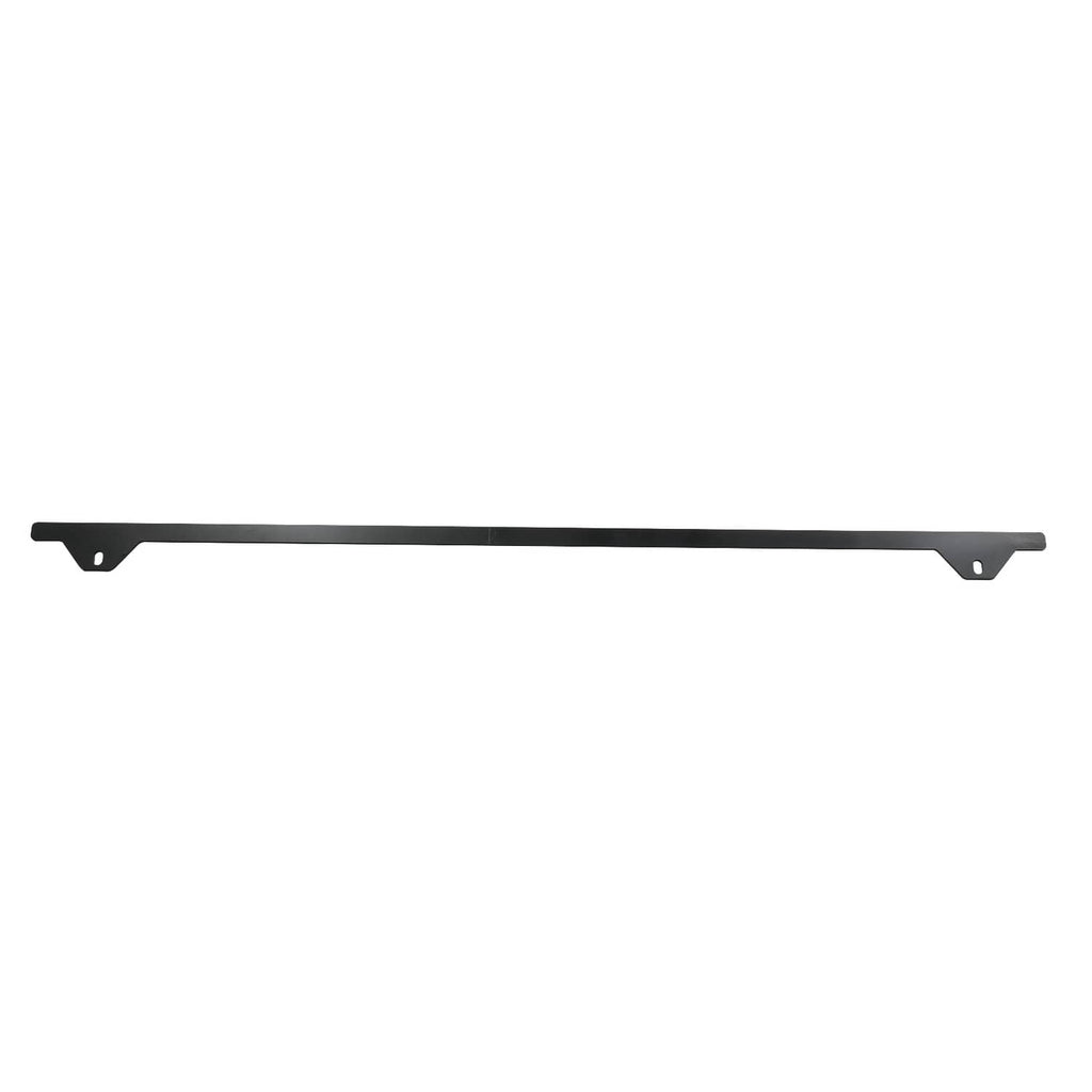 Rear sliding windshield window mounting bar with two bracket mounting points