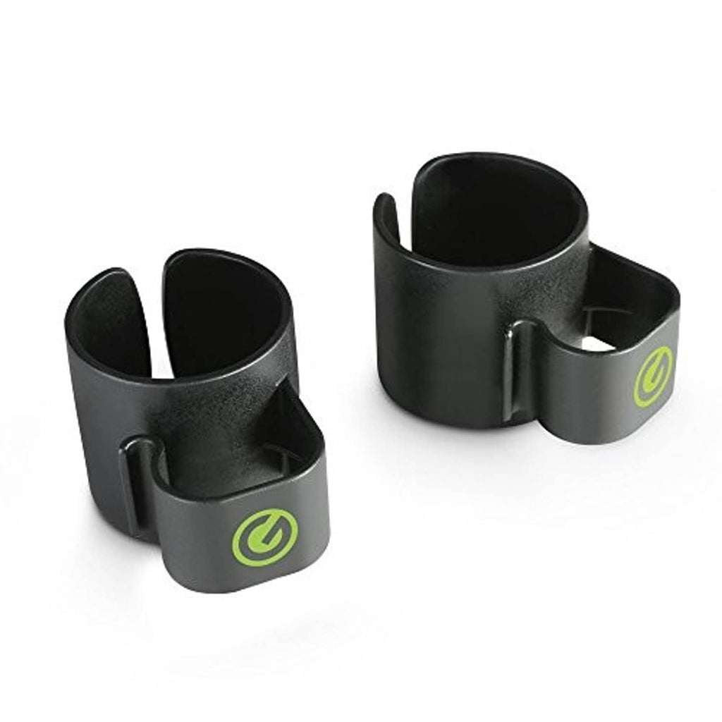 Black cable clip pair for 35 mm speaker poles, Gsacc35b-style holders