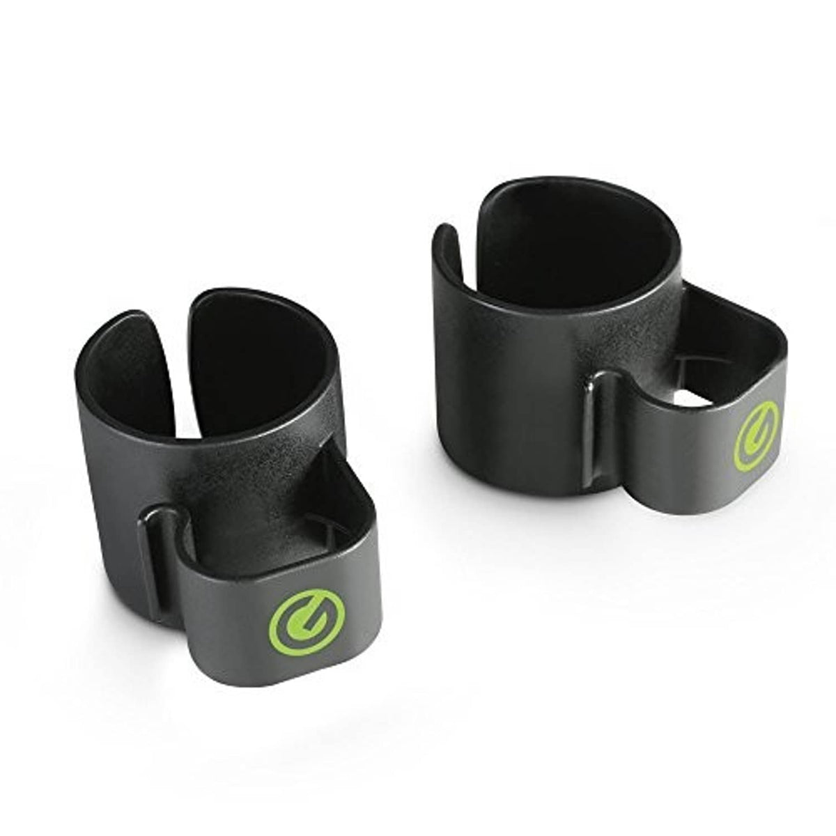 Black cable clip pair for 35 mm speaker poles, Gsacc35b-style holders