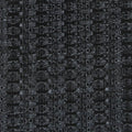 Black speaker grill cloth fabric with tight woven grid texture