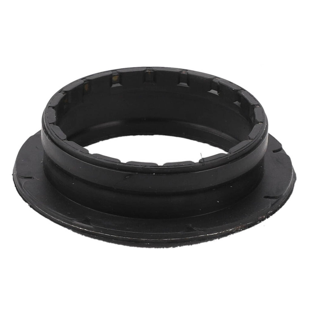 Black round valve cover gasket seal ring with raised ridges, single piece.