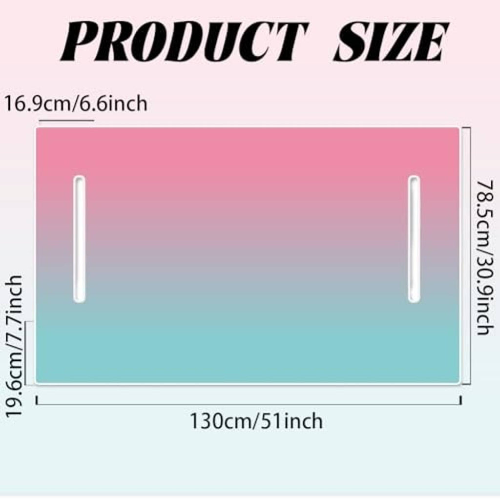 Golf cart seat cover size diagram for pink-to-teal ombre microfiber towel
