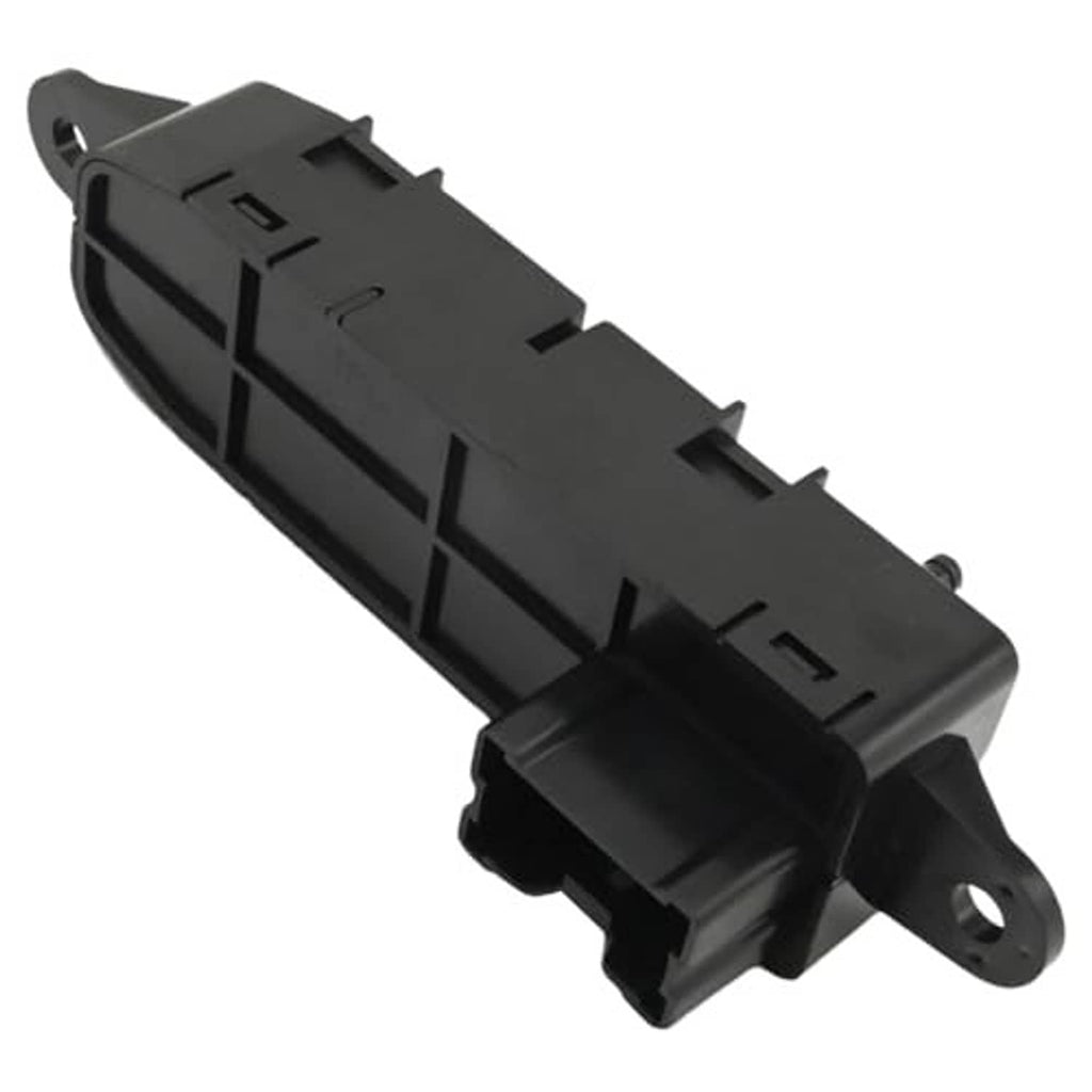 Power seat control switch, black plastic housing with latch and side mounts