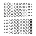 Black rubber O-ring kit with assorted small rings, loose set for pressure washer use