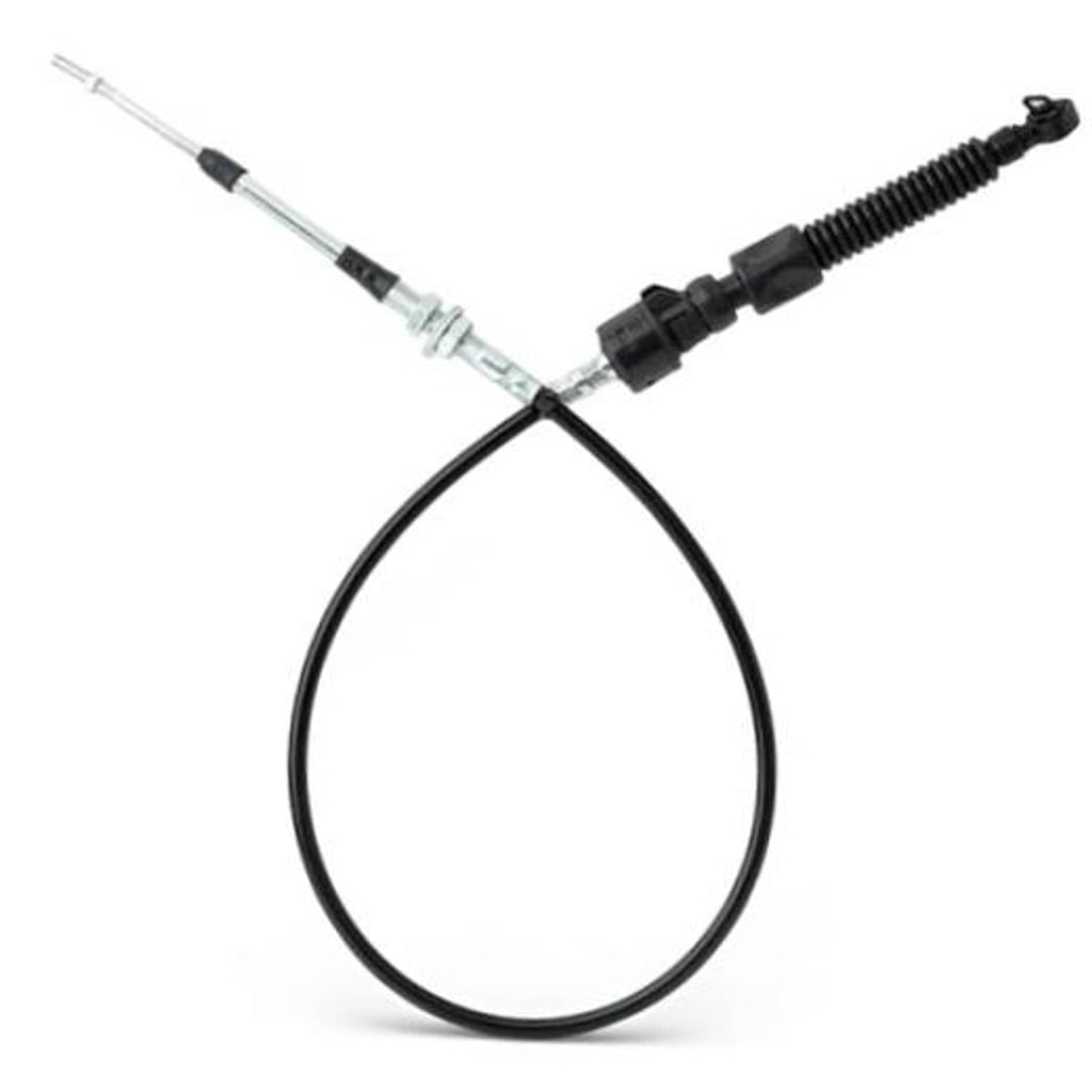 Transmission shift cable with black housing and metal ends