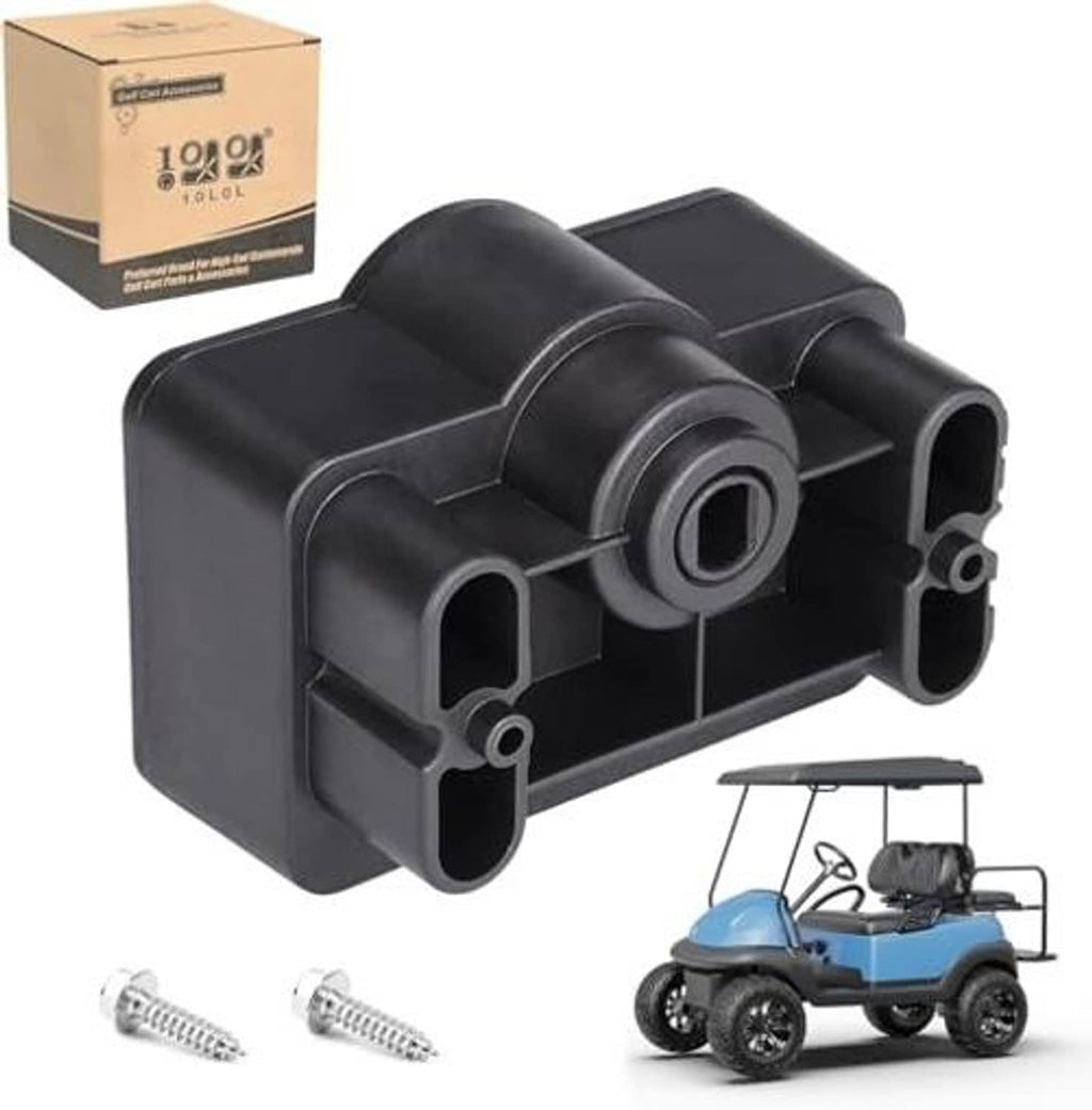 Black motor module with drive shaft, side ports, and two included mounting screws