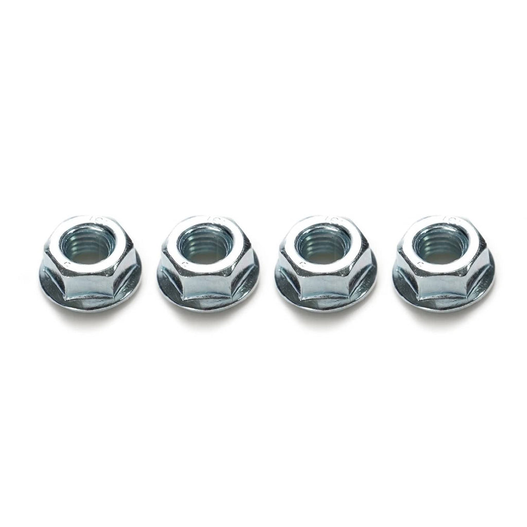 Four chrome nuts included for mirror installation hardware