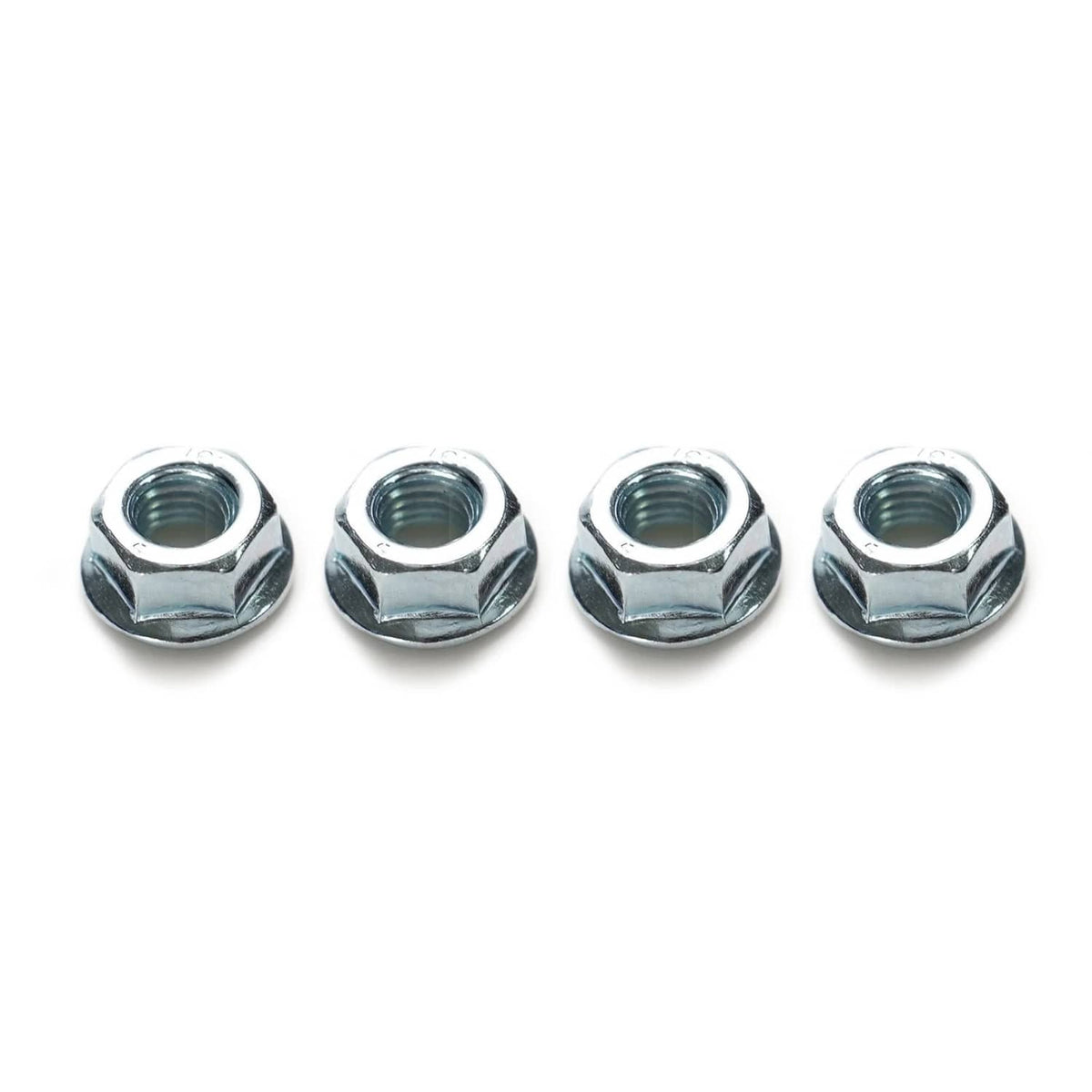 Four chrome nuts included for mirror installation hardware