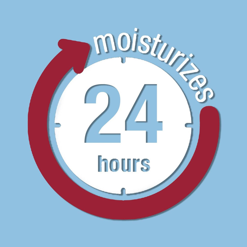 24 hours moisture icon for sunscreen body cream
