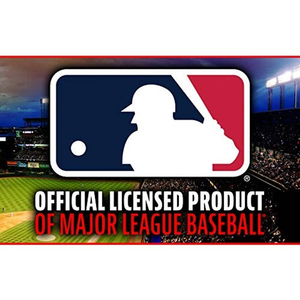MLB official licensed product label for Major League Baseball