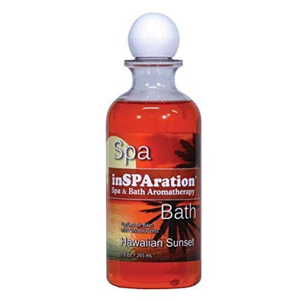 inSPAration spa aromatherapy water treatment bottle, Hawaiian Sunset scent, red liquid