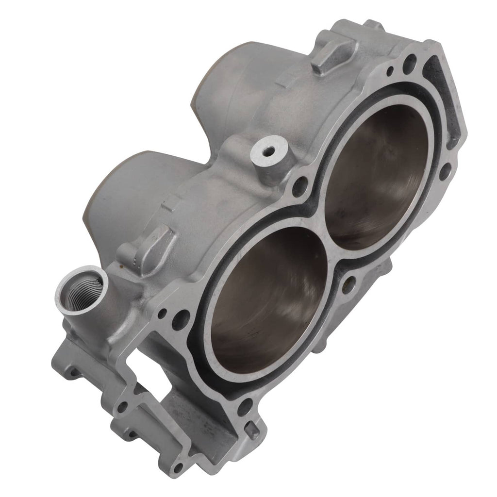 Cast aluminum cylinder with two bores and side inlet port, piston gasket kit