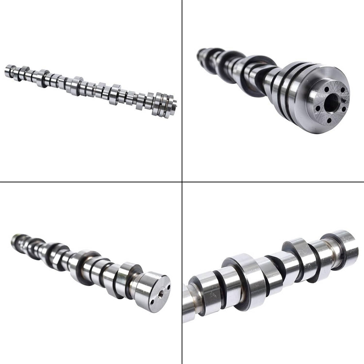 Steel camshaft lifter assembly with lobed shaft and bearing end cap