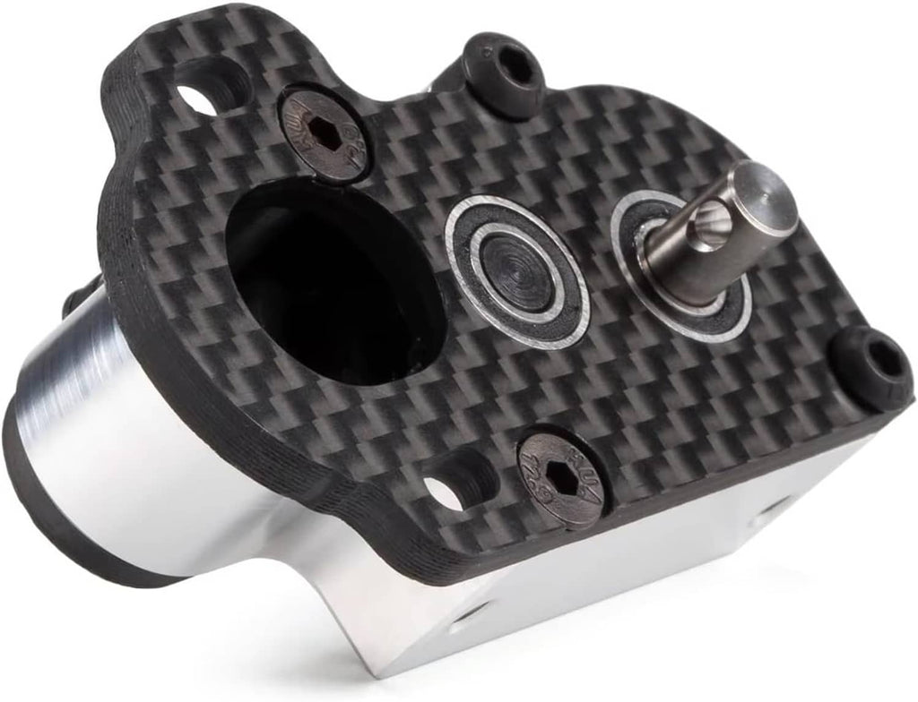 Ultralight tiny gearbox with carbon fiber top plate and metal shafts