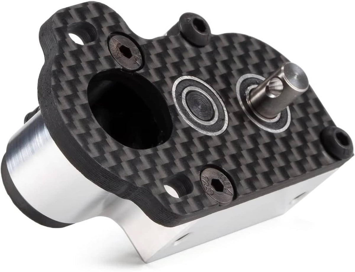 Ultralight tiny gearbox with carbon fiber top plate and metal shafts