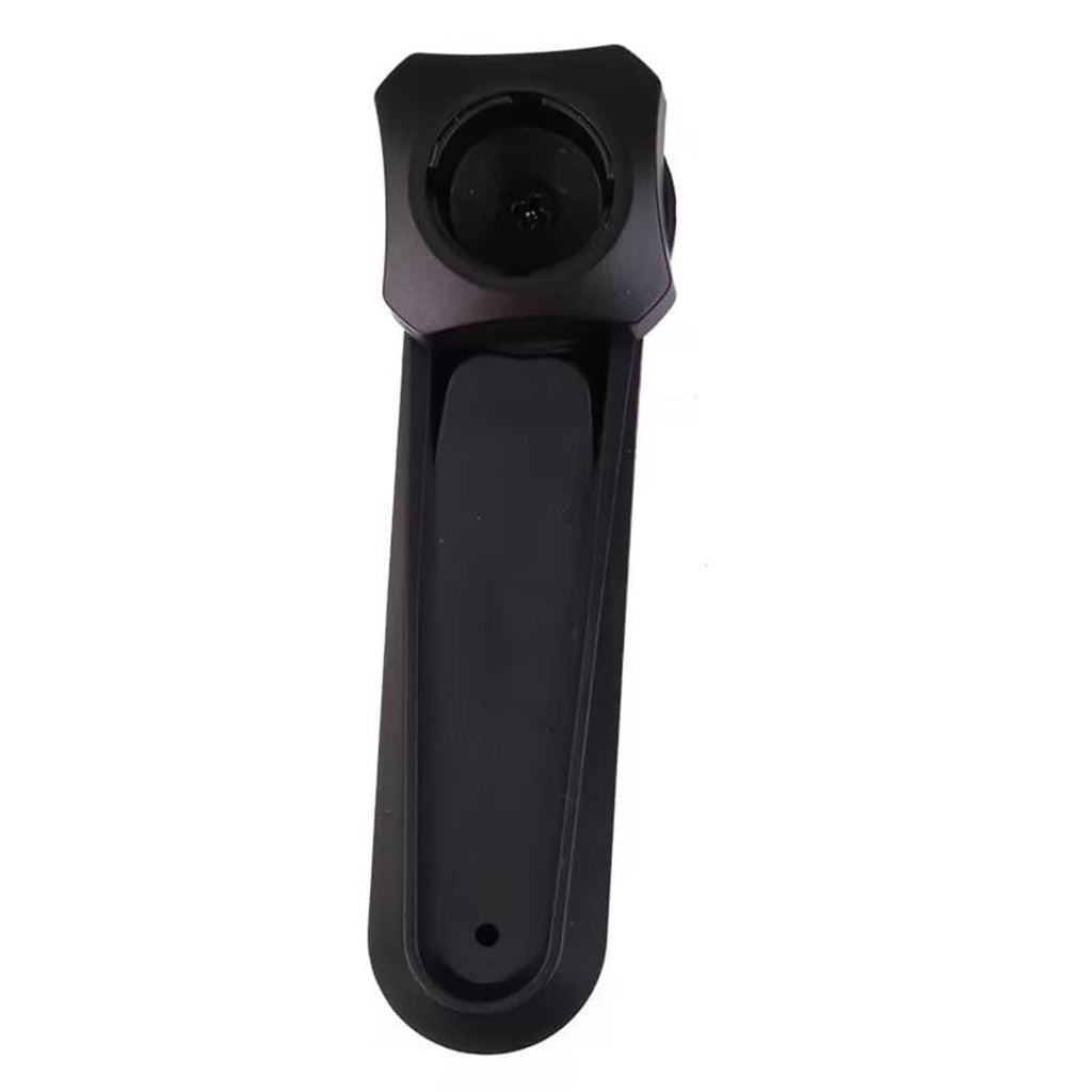 Black car phone holder ball head mount with rectangular cradle and round pivot top