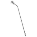 Pressure washer wand extension with 30-degree curved angled metal tube