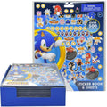 Multicolor Sonic sticker book with 6 sticker sheets and action character designs